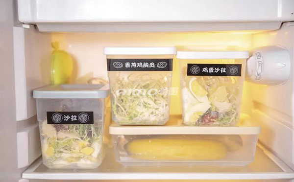 冰箱食物用標簽來分類存放