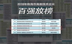 珠海新標桿，愛墨榮獲“2018年度珠海市高新技術企業百強”稱號