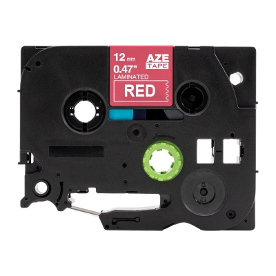 AZe-435 12mm紅底白字兄弟標簽色帶