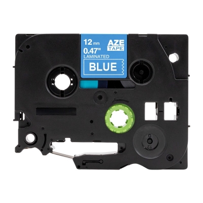 AZe-535 12mm藍底白字兄弟標簽色帶